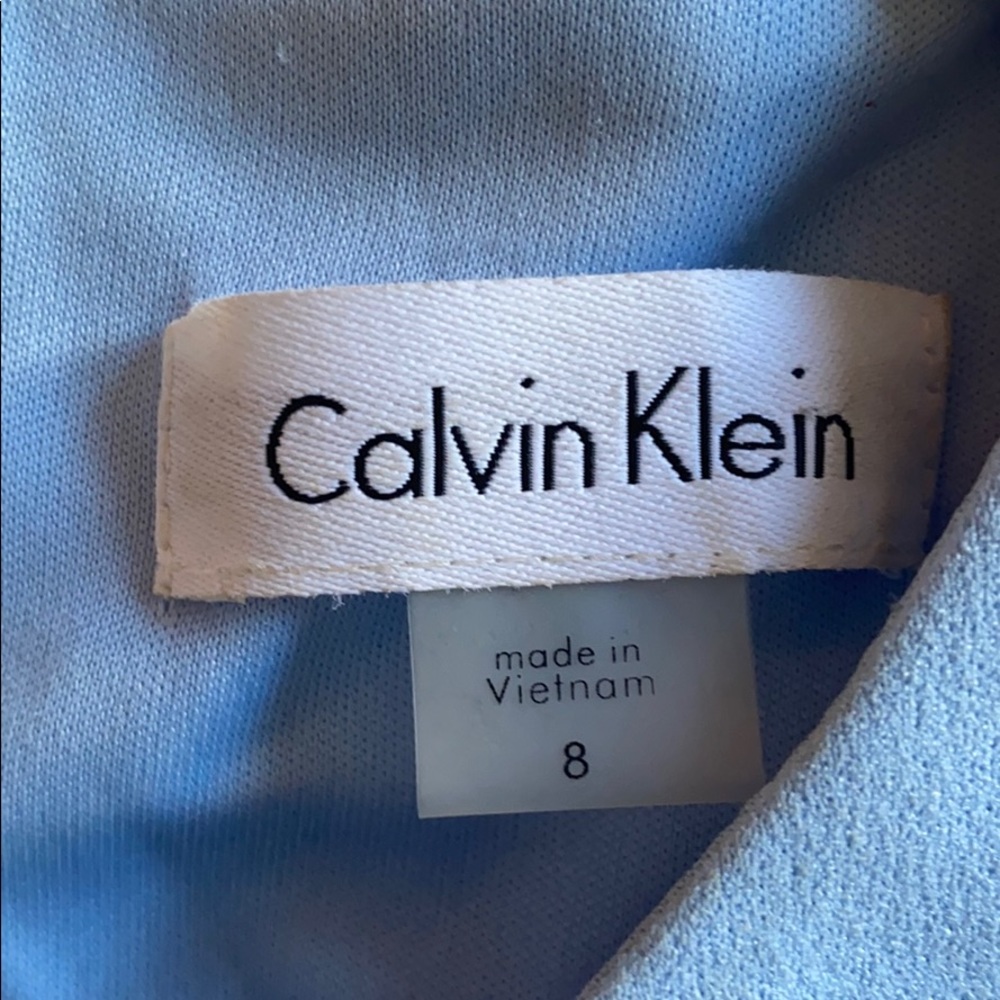 Baby blue Calvin Klein fitted dress - Picture 2 of 2